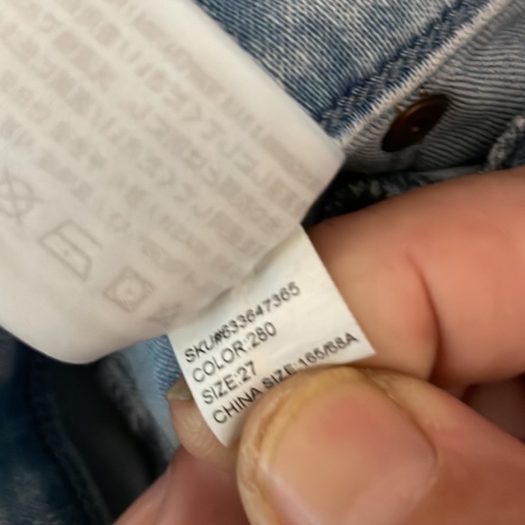 Abercrombie and Fitch Simone high rise Jean legging ankle size 27 blue denim - Picture 8 of 9